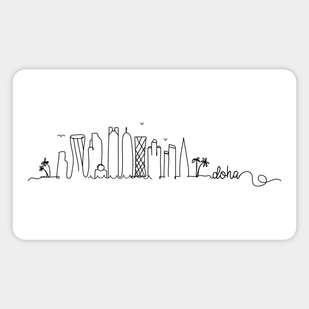 Doha City Signature Magnet by kursatunsal